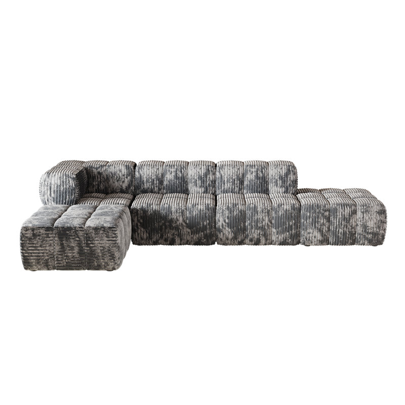 Dietrick Modern Sofa, Brown Velvet