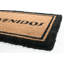 Tapis pour porte d'extérieur en coco brun et noir 18 po x 30 po Bienvenidos