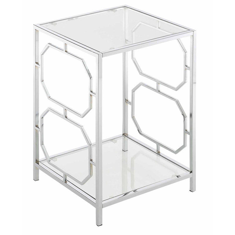 Gobert Glass Top End Table