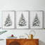 Christmas Holiday Art VI - Toile tendue avec châssis sur mesure - 3 pièces-918005218-918005211