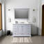 48 po Unité de meuble-lavabo gris foncé l 22 po x P 22 po avec miroir à 9 tiroirs et espace intérieur