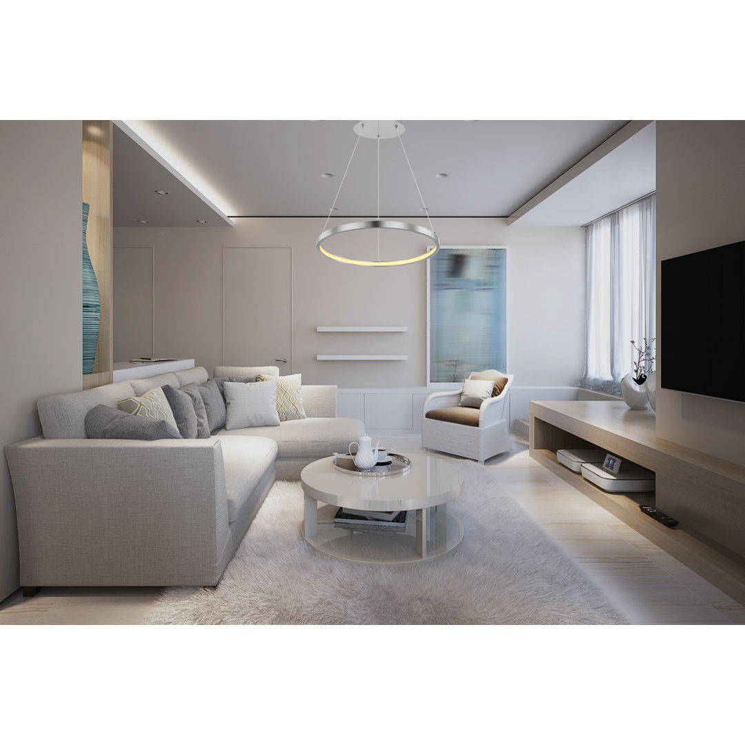 Bertrice 1 - Light LED Crystal Pendant