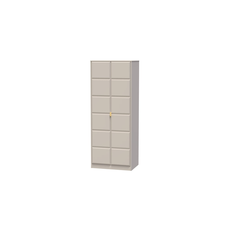 Fully Assembled 3 Door Wardrobe, Kashmir, 197cm H x 74cm W x 53cm D