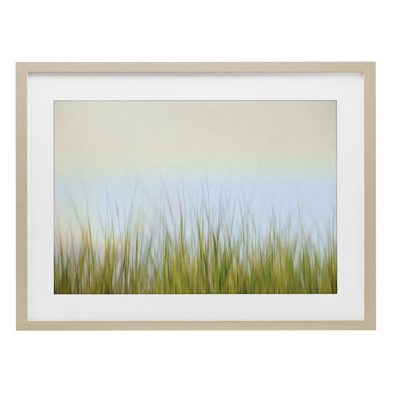 «Scenic Whispers of Land», reproduction sous verre encadrée, design par Karin Connolly, H 14 po x l 20 po