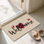 Paillasson Plaid Heart Welcome, 24 x 36, pour porte d'entrée
