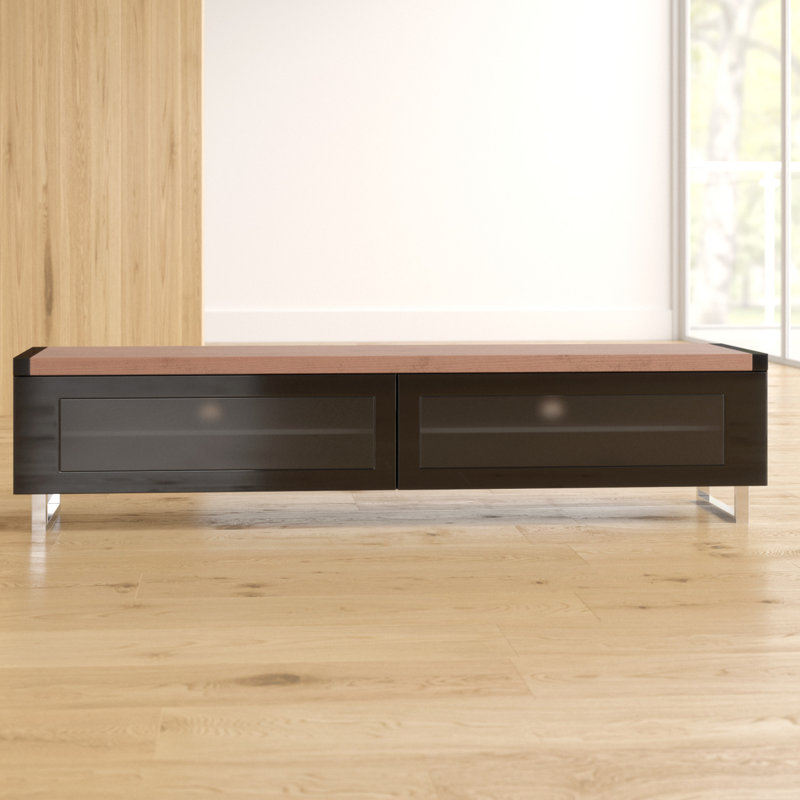 Liverman Unfinished TV Stand for TVs up to 78", Walnut