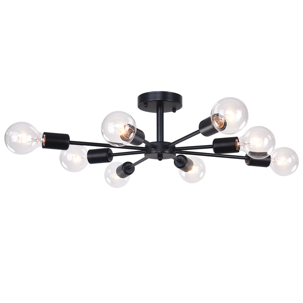 Fouke 8-Light 60cm Semi Flush Mount