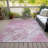 Machine Washable Indoor/Outdoor Cinead ACN1705 Pink Rug-104740116