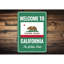 Panneau "Welcome to California" en aluminium-58289396
