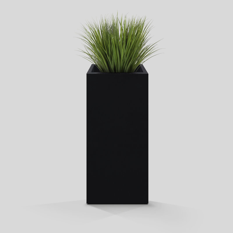 Heritage Planter Pot, 27.76" H x 13.19" W x 13.19" D, Black