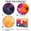 Jacquette, couleurs vives et fleurs sauvages, art moderne I - Fleurs murales sur toile-1002768247-1002768249-1002768251