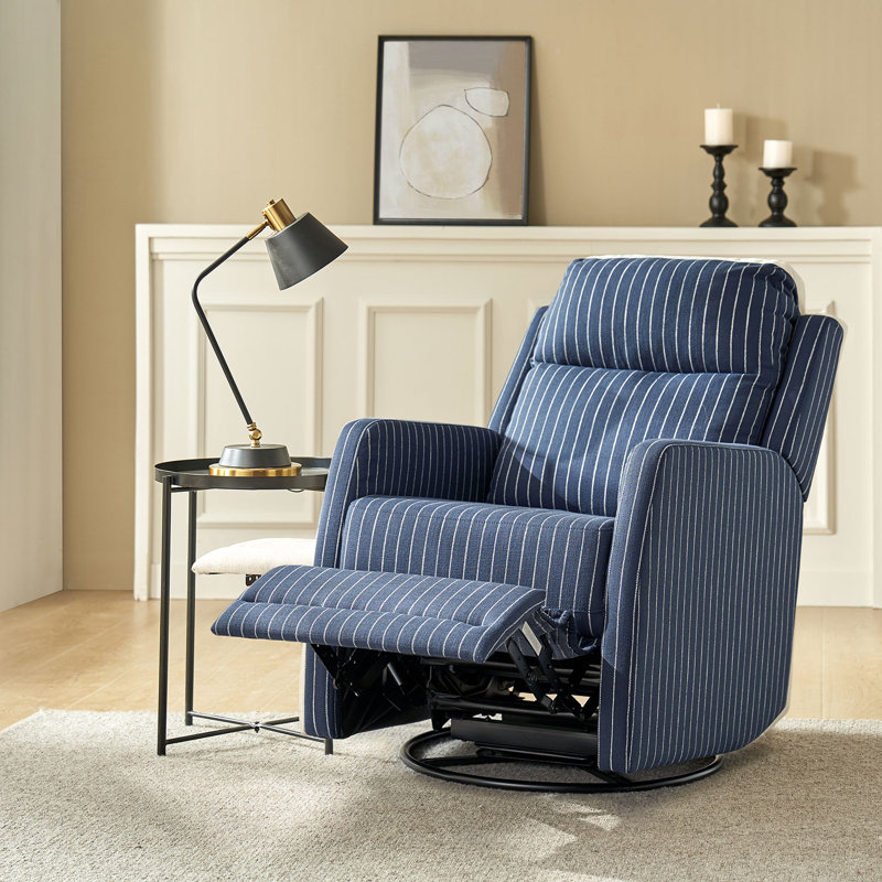 Fauteuil inclinable manuel oscillant pivotant moderne Caleya, Marine