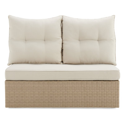 116.84cm Wide Loveseat with Cushions