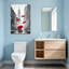 Scenic & Cityscapes, parapluies rouges flottant dans un paysage urbain enneigé-2104432913