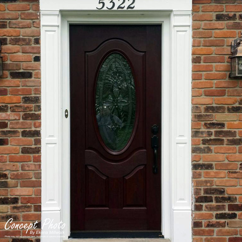 Endurathane Double Raised Pilaster 8"W x 96"H x 2 3/4"P with 14 1/4" Attached Plinth, Sold Per Pair