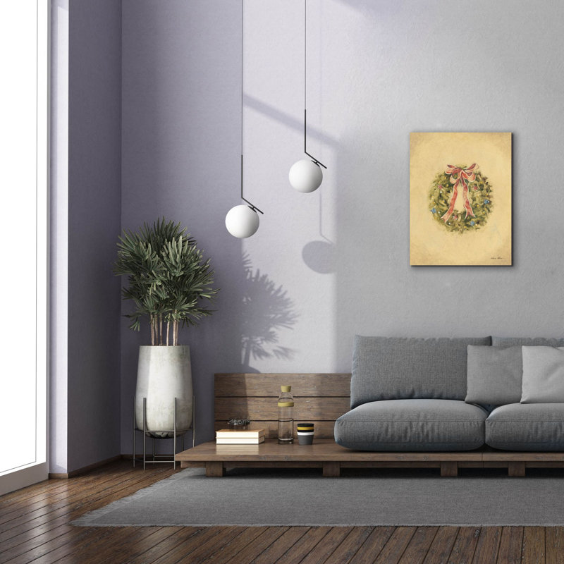 «Wreath 1» par Cheri Blum, art mural sur toile, H 34 po x l 26 po x P 1,5 po