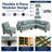 4-Piece Modular Sectional Sofa with Reversible Chaise and Toss Pillows-1907226115
