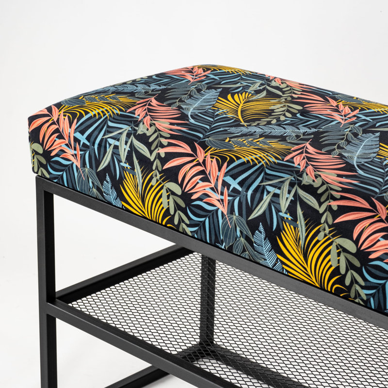 Zaddy Velvet Upholstered Storage Bench, H45 x W80 x D40cm