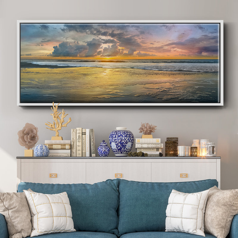 Harbor Point- Framed Canvas, 8" H x 20" W