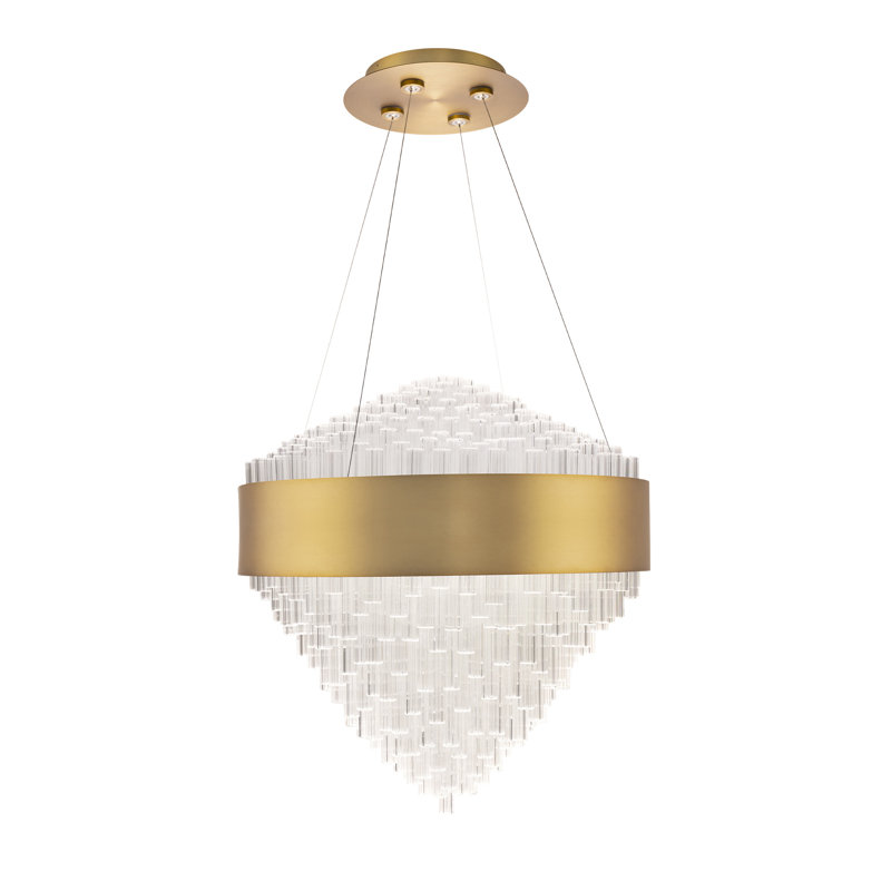 Luminaire suspendu DEL Luzerne, Laiton vieilli