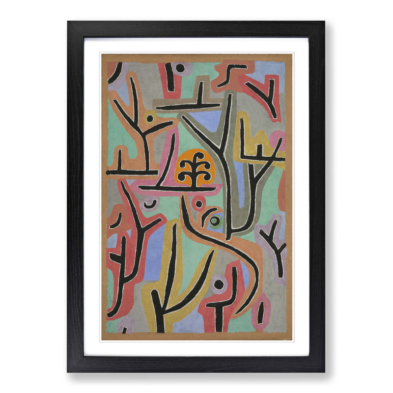 Paul Klee - Single Picture Frame Painting, Black