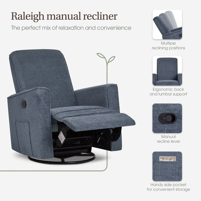 Evolur Raleigh Basic Glider |Recliner| Rocker