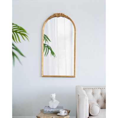 Miroir de plancher en bois, miroir de maquillage complet
