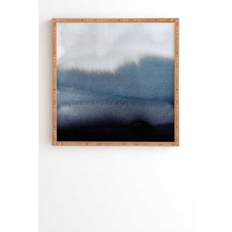 «In Blue», reproduction, H 20 po x l 20 po x P 2 po, Armature en bambou, Pas de tapis