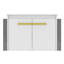 Meuble-lavabo simple 26 po avec plateau en céramique Balconera-116467185