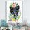 «Cute Tropical Panther Portrait», reproduction d'art sur toile