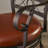 Altmar Upholstered Swivel Counter Stool with Solid Metal Frame and Arms-2061320171
