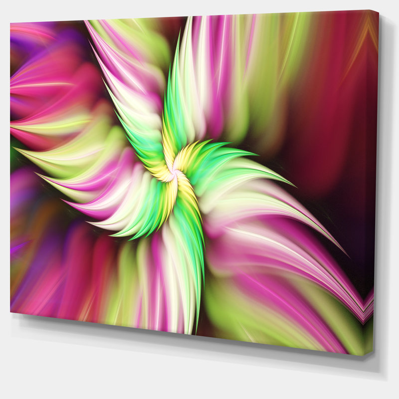 « immense fleur rose rose », impression sur toile, H 20 po x l 20 po x P 1 po