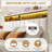 King Bed Frame with LED Lights, Headboard with Built-in Charging Station, Velvet Upholstered and Nailhead Trim Wingback Bedframe, Wood Slats Support, No Box Spring Needed-1612111005