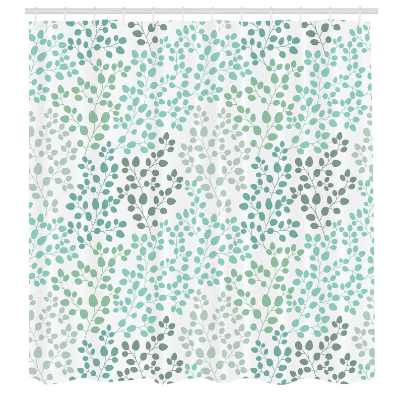 Shower Curtain with Hooks Included, 84" H x 69" W