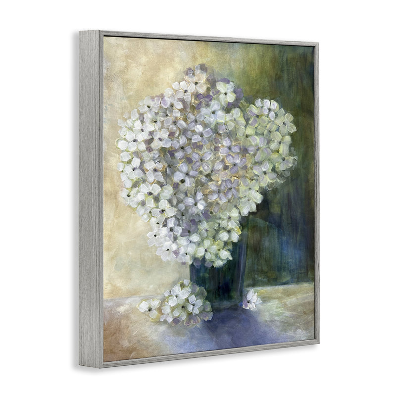 Art romantique de fleurs d'hortensia par Doris Charest bg-146, Estampe numérique Farmhouse, H 20 po x l 16 po