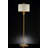 Dreyfuss 63.25-Inch Perspicio Solid Crystal Orb Gold Column Floor Lamp