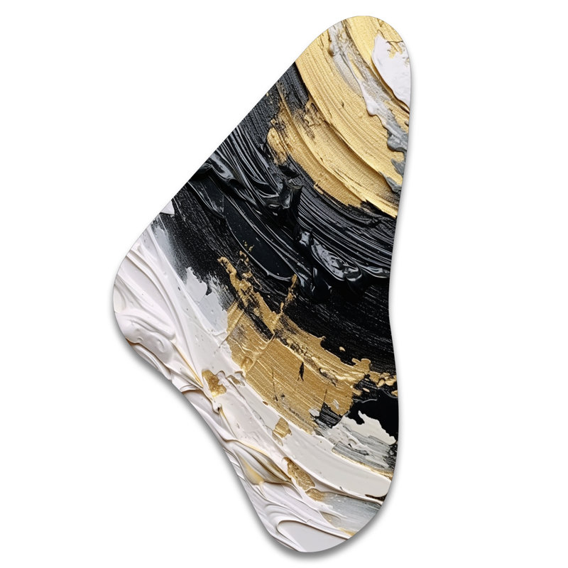 Décoration murale irrégulière en forme de Boomerang, H 39 po x l 21 po