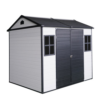 Campcraft Optional Twocolor Storage Shed, Single Hinge Door, Solid Structural Design, Good Ventilation, Surface With Protective Film, And Suitable For Various Scenarios