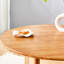 Table en bois avec une touche rétro campagne chinoise, pour la salle à manger et le bureau, assemblage rapide de salon de style rond en bois massif facile à construire
