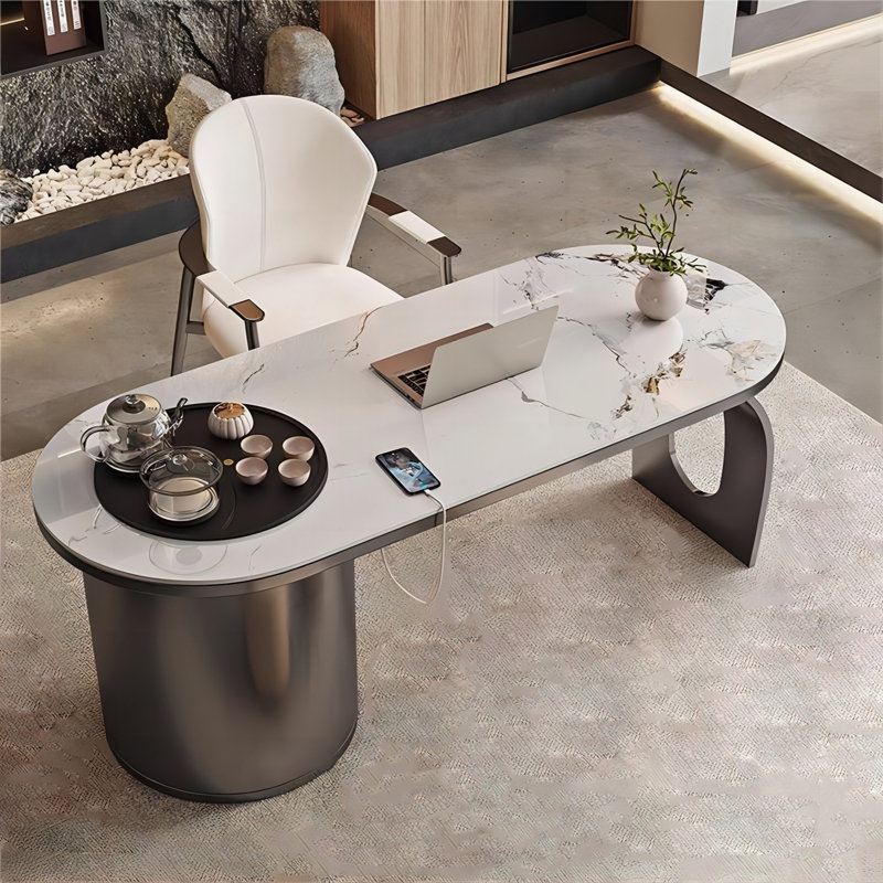 Ensemble de bureau et de chaises 70,87 po Minimalist, H 29,92 po x l 70,87 po x P 27,56 po