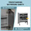 Meuble-lavabo autoportant 24 po avec lavabo 24 po, 3 tiroirs et portes à fermeture en douceur-133678060