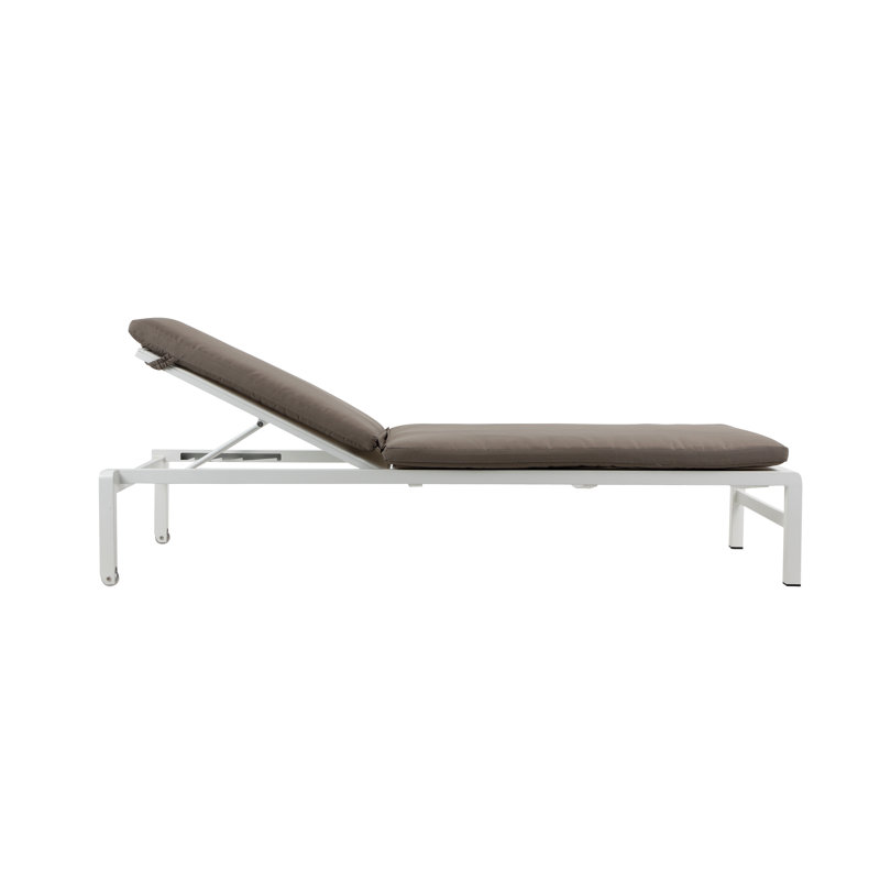 Olly Outdoor Chaise Lounge, Gray