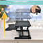 Adjustable Metal Base Standing Desk Converter-1465703395