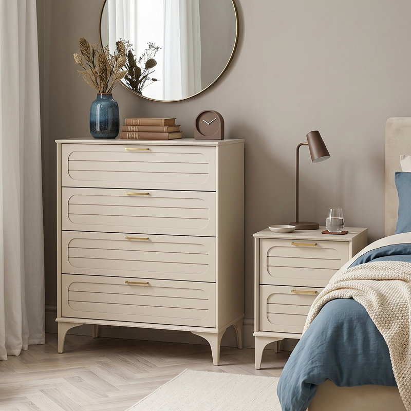 HARRINGTON Piece Bedroom Set, Natural
