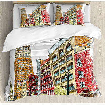 Detroit Modern & Contemporary Duvet Cover