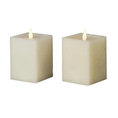 Classic Motion Flameless Square Candle Set