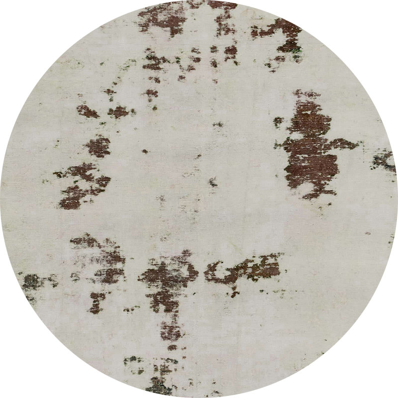 Guynelle Abstract Indoor Rug, Round 6'