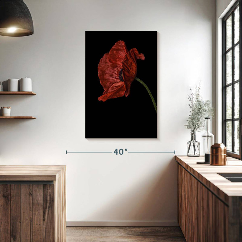 Harnek Curious Collections Poppy Red I, H 39 po x l 26 po