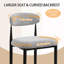 Teddy Boucle Upholstered Bar Stool, 65cm Counter Height with Metal Frame-504522414