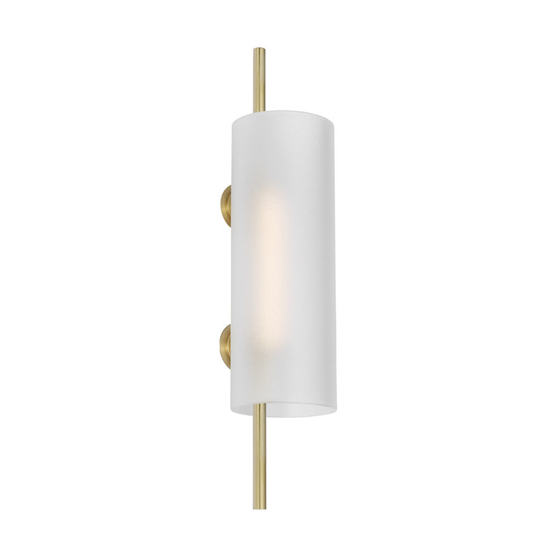 Trace 1 - Light LED Armed Sconce, Hand-Rubbed Antique Brass